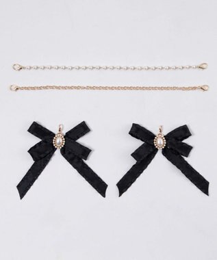 WEGO 【痛バ＆推し活グッズ】きらめきDIYパールリボンセットL ブラック