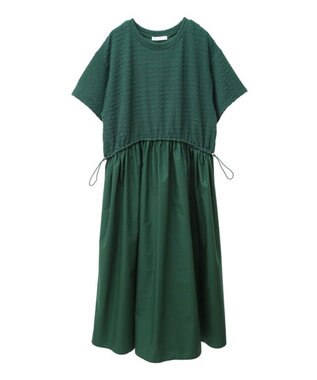 Green Parks ドロストドッキングワンピース Green
