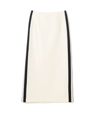 GRACE CONTINENTAL サイドラインジャージスカート ホワイト
