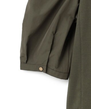 23区 S 【一部店舗限定】コットンポンチコンビジャージー コクーンスリーブ カットソー カーキ系