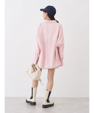 earth music&ecology ドロスト羽織シャツ Pink