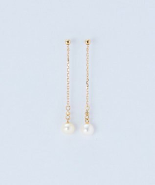 Phoebe 【K10】チェーンパールピアス ゴールド