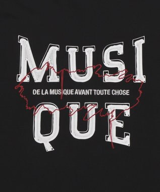 WEGO オフステッチグラフィックT（SS） ブラック