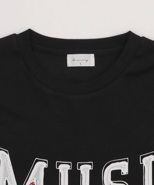 WEGO オフステッチグラフィックT（SS） ブラック