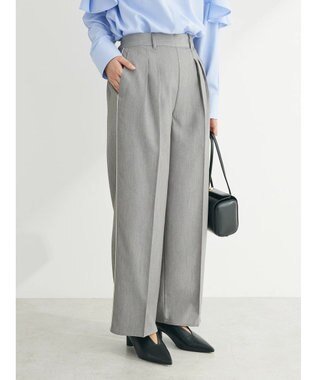 Green Parks パイピングサイドラインワイドパンツ Gray