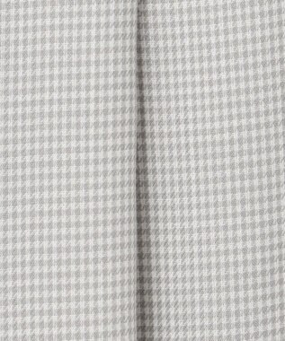 J.PRESS LADIES S 【洗える】ウォッシャブルキュプラツイル ボートネック ブラウス ライトグレーチェック系