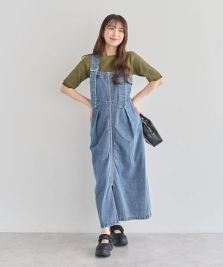 Green Parks ・ＳＵＧＡＲ　ＳＰＯＯＮ　２ｗａｙデニムジャンスカ Indigo