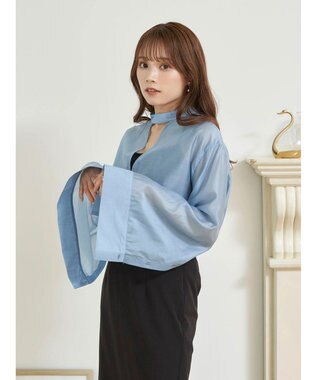 earth music&ecology マルチウェイシアーシャツ Sax