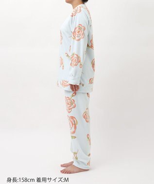 tsumori chisato SLEEP ツモリチサト パジャマ 長袖 長ズボン あったか レディース  UDW452 /ワコール サックス