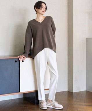 UNFILO 裏起毛テーパードパンツ オフ