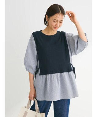 Green Parks テレコドッキングチュニック Stripe