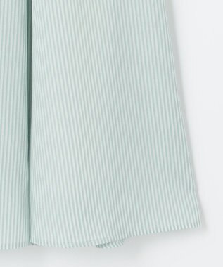 ANY SIS 【洗える】エアリーストライプ スカート グリーンストライプ