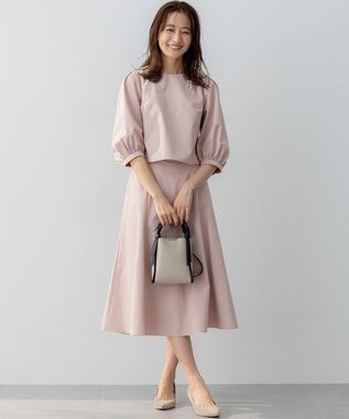 組曲 クロップドフレア セットアップ ピンク系