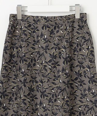 J.PRESS LADIES S 【洗える】ボタニカルプリント スカート カーキ系5