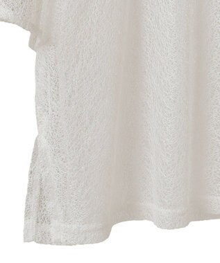 CRAFT STANDARD BOUTIQUE レースワイドTブラウス Black