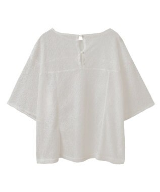 CRAFT STANDARD BOUTIQUE レースワイドTブラウス Black