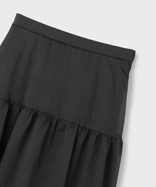 GRACE CONTINENTAL オーガンティアードスカート ブラック