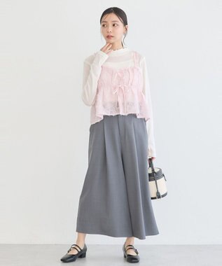 earth music&ecology クロップドパンツ Gray