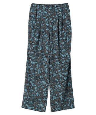 Green Parks ボタニカル柄イージーパンツ Blue
