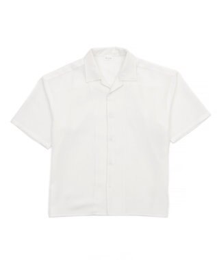 WEGO 【速乾/しわになりにくい/MLサイズ展開】ドライポリオープンカラーシャツ（SS） ホワイト