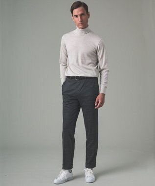 GOTAIRIKU セットアップ対応【洗える/ストレッチ/シワになりにくい】ウォッシャブルジャージー セットアップパンツ ライトグレー系