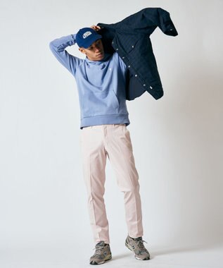 J.PRESS MEN マルチチェック×ナイロンタフタワッシャー リバーシブルシャツ ネイビー系3