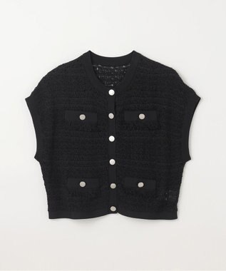 GRACE CONTINENTAL ショートニットベスト キナリ