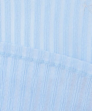 組曲 KIDS 【110-140㎝】レースカットソーコンビ チュニック サックスブルー系