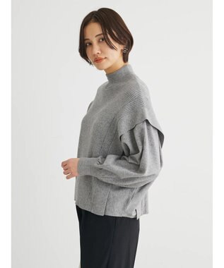 Green Parks ・ＥＬＥＮＣＡＲＥ　ＤＵＥ　ハイネックドルマンニット Gray Mixture