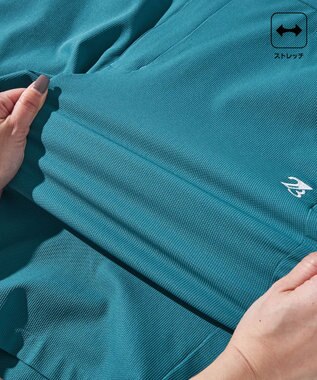 23区GOLF 【MEN】「TEXBRID」軽量ストレッチハーフパンツ パイングリーン系