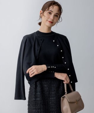 組曲 【WEB限定・2SET】バックレースツインセット ブラック系