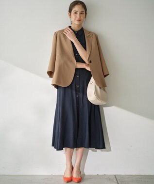 組曲 オシャクロス テーラードジャケット ベージュ系