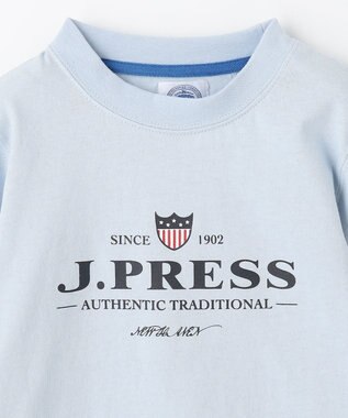 J.PRESS KIDS 【110-130cm】USAハウスロゴ ロングTシャツ サックスブルー系