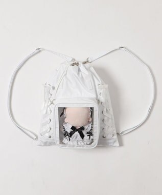 WEGO 【痛バ＆推し活】きらふわぬい2WAY痛ナップサック ホワイト