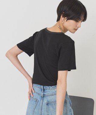 AMERICAN HOLIC 【２点セット】リンガーＴシャツ＋カーディガン Black