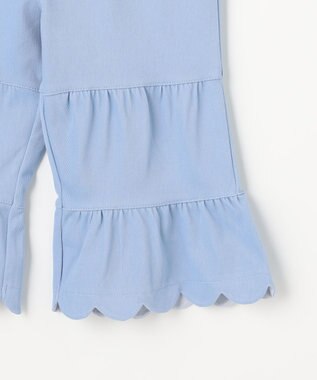 組曲 KIDS 【110-140㎝】ティアードデニムパンツ サックスブルー