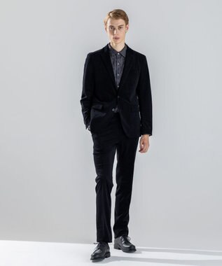 JOSEPH HOMME 新素材【ストレッチ】トリコードストレッチ　テーパードパンツ / CITY ブラック系