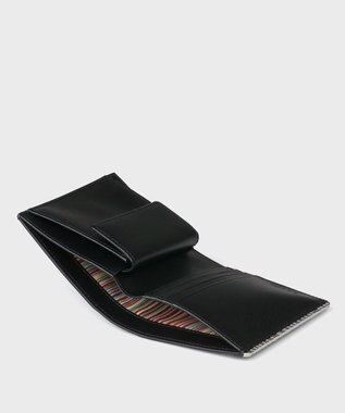 Paul Smith メタルシャドーストライプミニ財布 ブラック