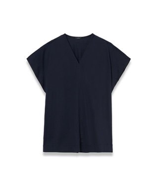 JOSEPH 【WEB&OUTLET限定・洗える】シアーコットンジャージー　ブラウス Navy