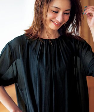 UNFILO コットン２WAYワンピース ブラック系