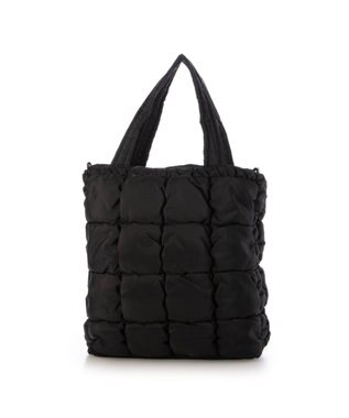 UNBILLION カシュカシュ cachecache / ゴムキルト2wayトートバッグ ブラック