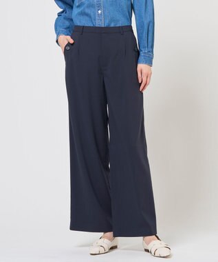 J.PRESS LADIES S トロピカルストレッチ ワイド パンツ