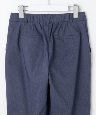 ANY SIS S エアリーストレッチ テーパードパンツ シャンブレーブルー