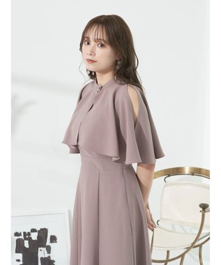 earth music&ecology ＳＥＴ２点ケープ＋キャミワンピース Black