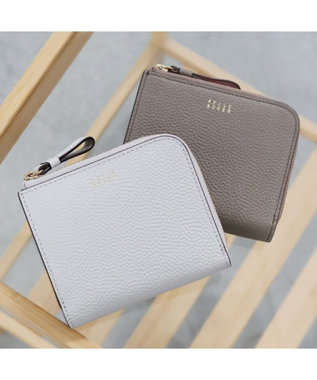 PELLE BORSA L字ファスナーミニ財布 Fine Goods フィーネグッズ 5444 アイスグレー