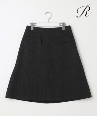23区 L 【R(アール)】フクレジャカード スカート ブラック系