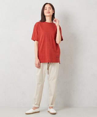 JOSEPH ABBOUD MOUNTAIN 【SPACE／UNISEX】オーガニックコットン ヴィンテージ　カラーTシャツ オレンジ系