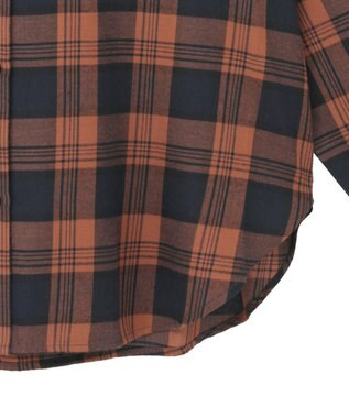 AMERICAN HOLIC チェックフードシャツ Navy