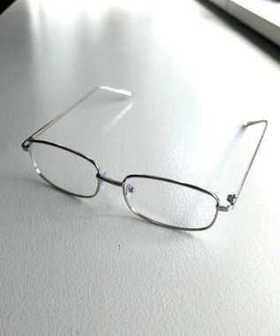 WEGO メタルフレームクリアアイウェア シルバー