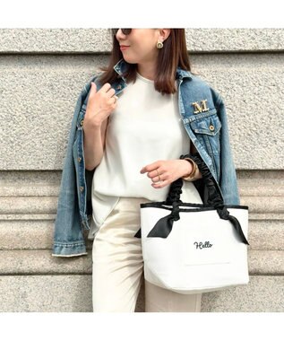 LA BAGAGERIE 【インスタグラマー Chiyoさん×LA BAGAGERIE】ギャザーリボンハンドルトート